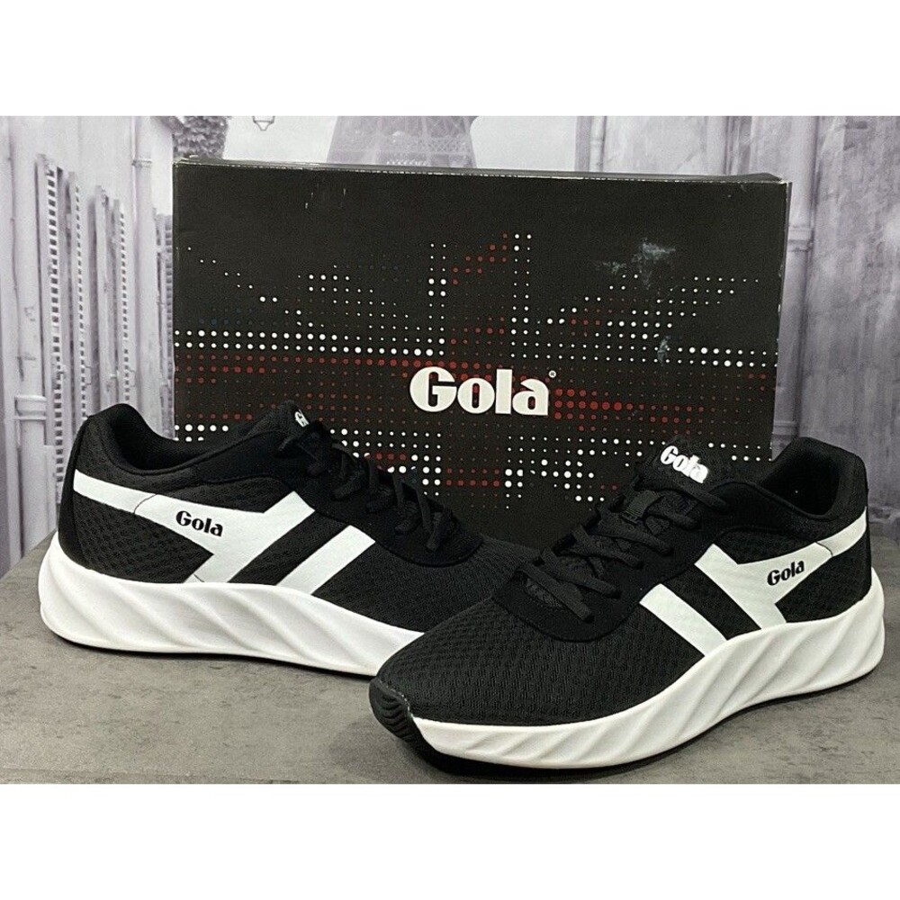 Gola Men’s Draken RunRoad Running Whom,Black White Size 11